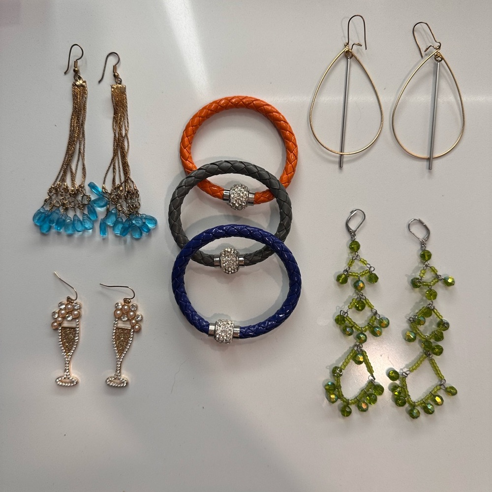 Dress Up Fun Collection of Earrings & Bracelets